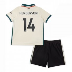 Camisola Liverpool Henderson 14 Criança Equipamento Segundo 2021-2022 Manga Curta
